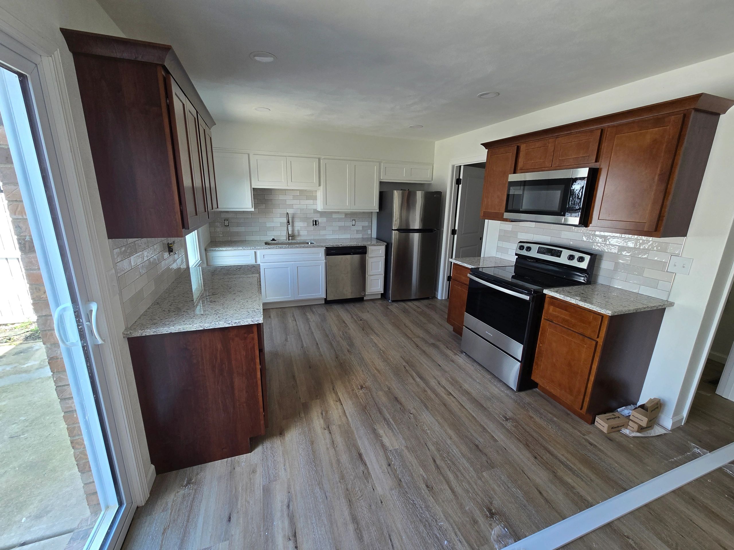 Completed two-tone kitchen remodel
